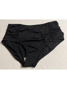 Evri Black Mid rise Bikini Bottom New Size 1X